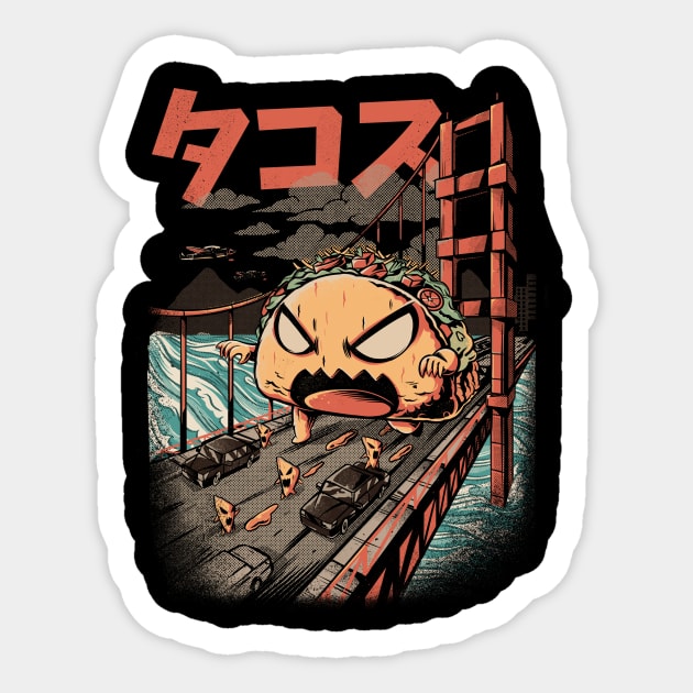 The Black Takaiju Sticker by Ilustrata